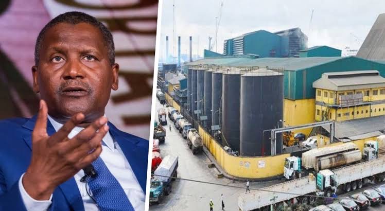 Dangote refineries now selling Diesel at 1000 Naira per liter and is set to start selling petrol ⛽️ by next month