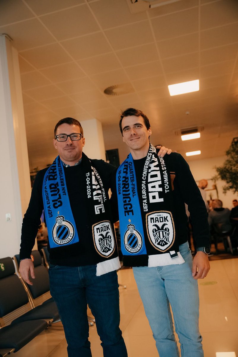 Davey & Alexander are ready for their special trip thanks to @NatLot_Belgie! 🤩 #PAOKCLU #UECL
