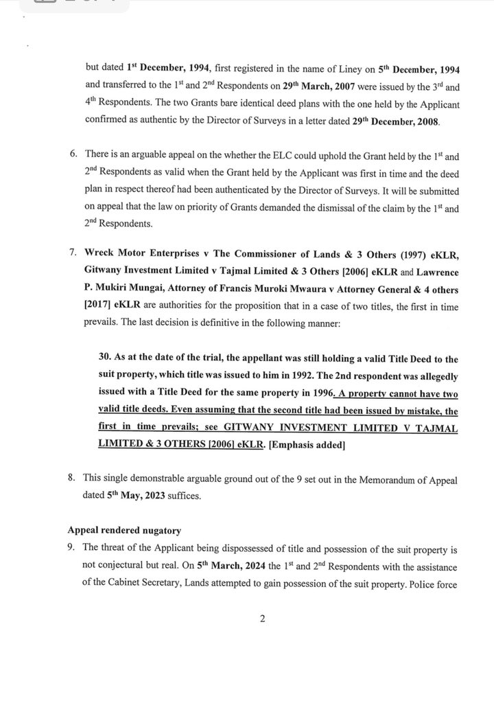 NelsonHavi's tweet photo. For the willing law learners, it is possible to draft Times New Roman, Font 12, 1.5 space, 3 pages submissions, and exhaustively address an application for stay of execution of judgment, and an injunction pending appeal. Here is a sample for the 10 Youthful Advocates. https://t.co/x7KTsydO0x