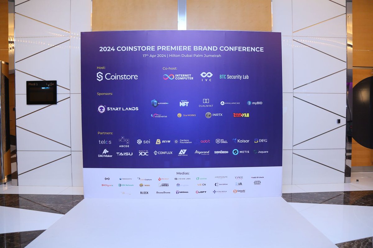 STARXtoken's tweet photo. It's time! The #TOKEN2049 Coinstore Premiere Brand Conference has officially begun 🔥
*Photos by Coinstore on X
#starworks #TOKEN2049 #token2049dubai #TOKEN2049Week #Dubai #tokenization #token #blockchain #Web3 #Web3Community #NFT #NFTCommunity #cryptocrash #BTCHalving https://t.co/xegMaxOOnc