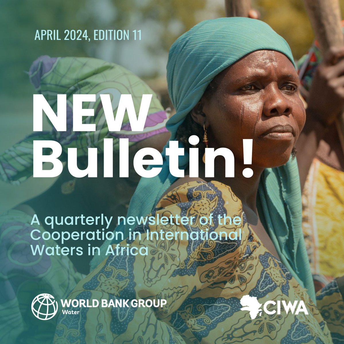 NEW @CIWAprogram Bulletin! 📰  

Check out our quarterly #newsletter of CIWA’s latest #news from the 25th anniversary of @NBIweb & #NileDay to the Women in Water Diplomacy Network event in #Vienna & celebrating #WaterForPeace on #WorldWaterDay 🕊️💧  

👉🏿 wrld.bg/SAtG50R5C7e