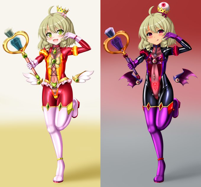 悪落ち姿を並べるとエッチ(*`ω` *) 