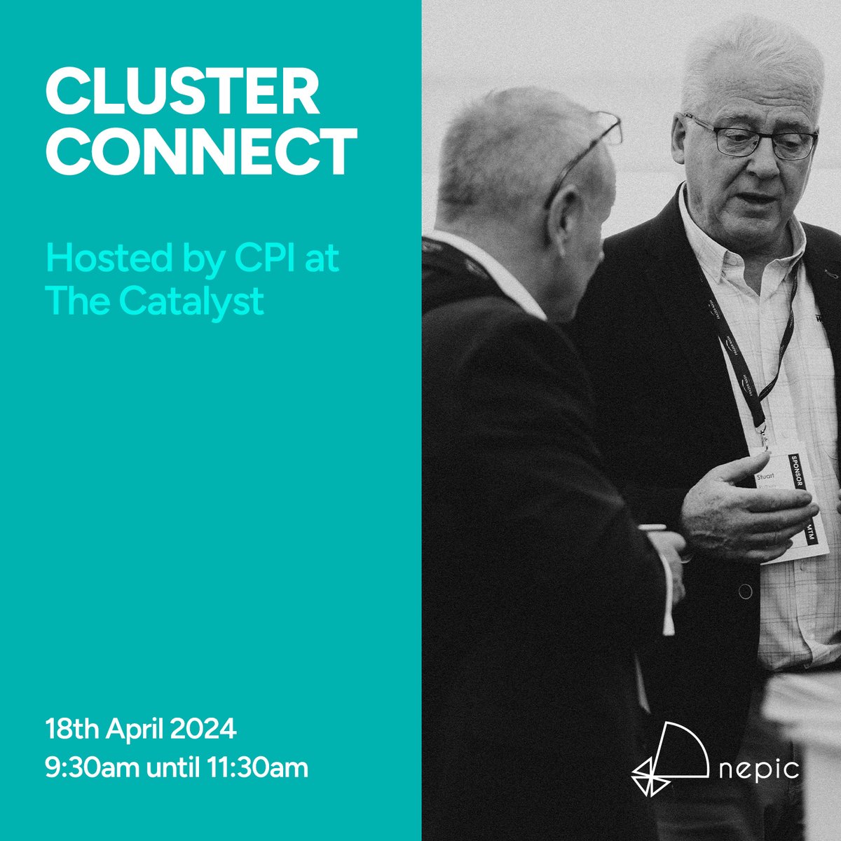 Last day to register your FREE place at tomorrow's networking event hosted by @ukCPI at The Catalyst, @newcastlehelix 📆 Join us from 09:30 - 11:30 to hear about sustainability at CPI, plus talks from @WadeConstMgmt and iCOR Systems Ltd. Register here 👉 eventbrite.co.uk/e/cluster-conn…