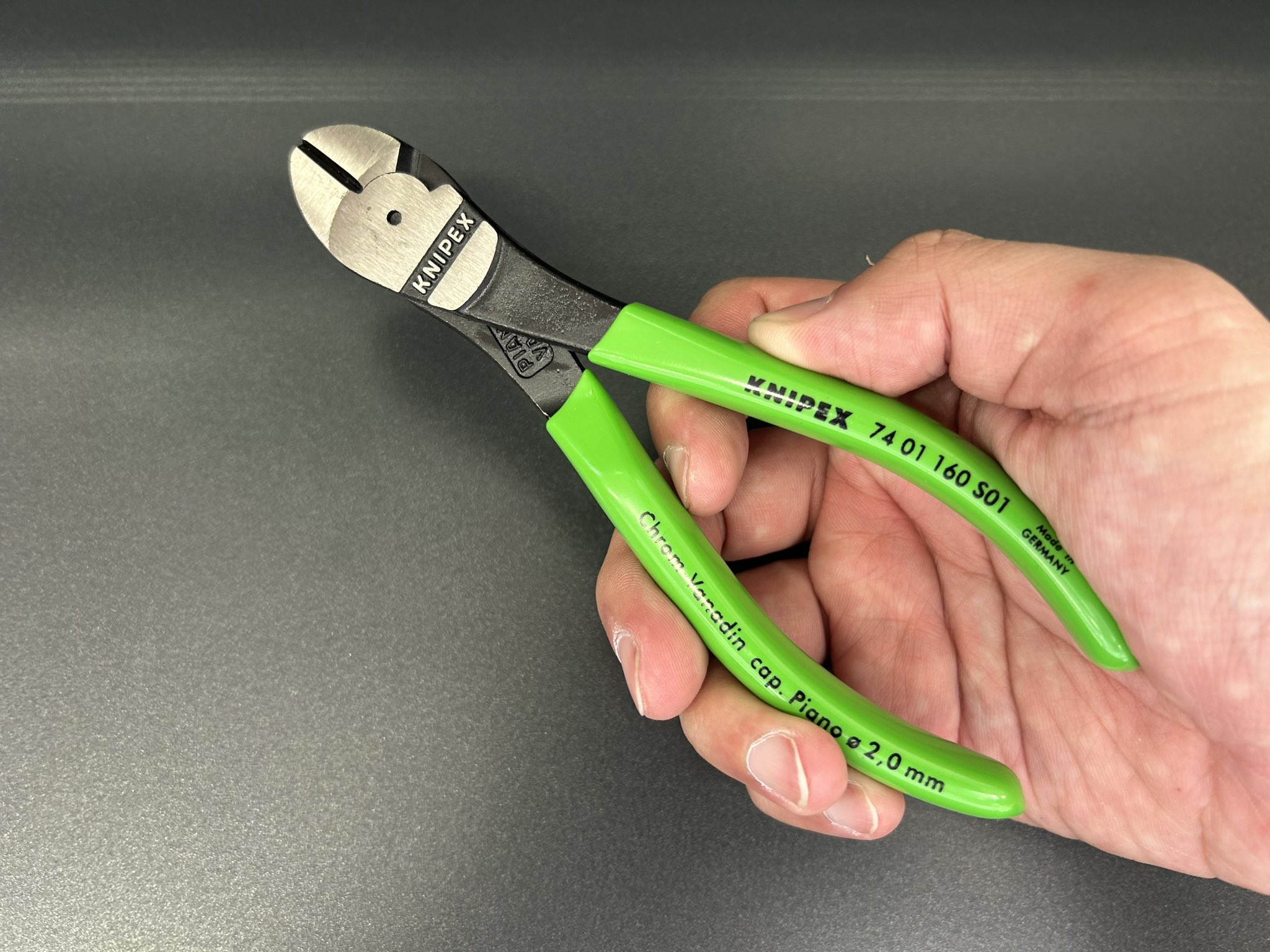 KNIPEX 強力型斜ニッパー＆コブラセット 限定色 フラッシュグリーン