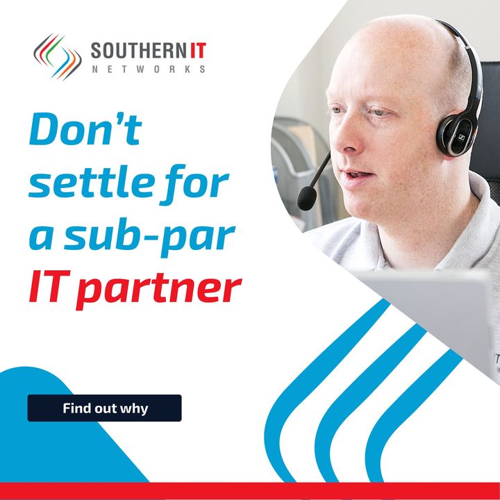 Don't underestimate the impact that poor IT security can have.

Make sure you partner with a high quality service to ensure the safety of your business.

See our range of services here: southernit.com/success-storie… 

#itpartner #itserviceprovider #itsupport #sussex #kent