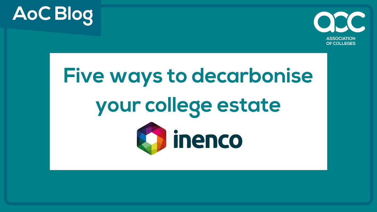 Colleges have a crucial role to play in the UK’s journey to net-zero. In our recent blog <a href="/inenco/">ｍａｉｋａ</a> share five starting points for UK colleges to decarbonise their estates in alignment with the FE Sustainability Framework. Read more: aoc.co.uk/news-campaigns…