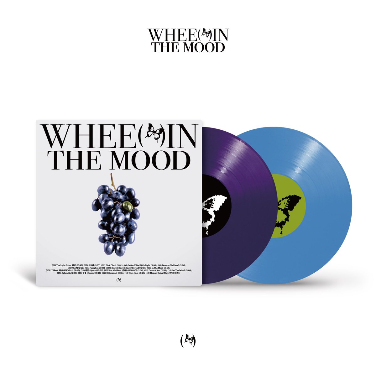 [#WheeIn]
WHEE IN the mood [2LP] 
예약판매 안내 🦋🍇

💿 판매기간: 2024.04.17.PM5~24.05.01.PM11:59(KST)
💿 판매링크: store.frommyarti.com/goods/9695

#휘인 #WHEEIN_the_mood