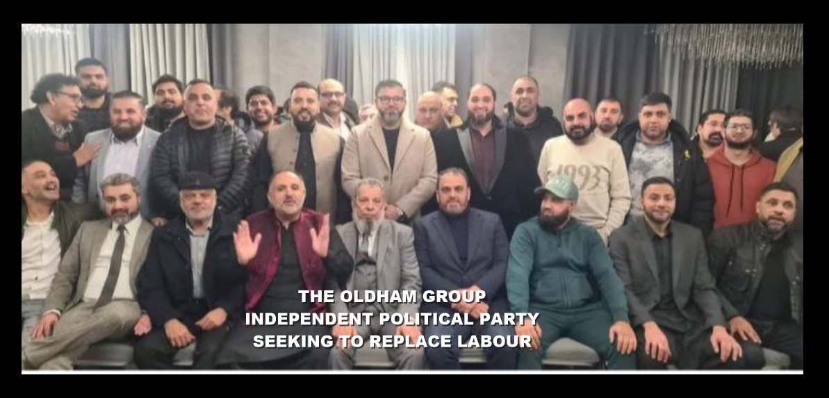 This is a group of Muslims in Oldham hoping to replace the Labour Party. Not very diverse is it? Hat tip @heart_oldham.