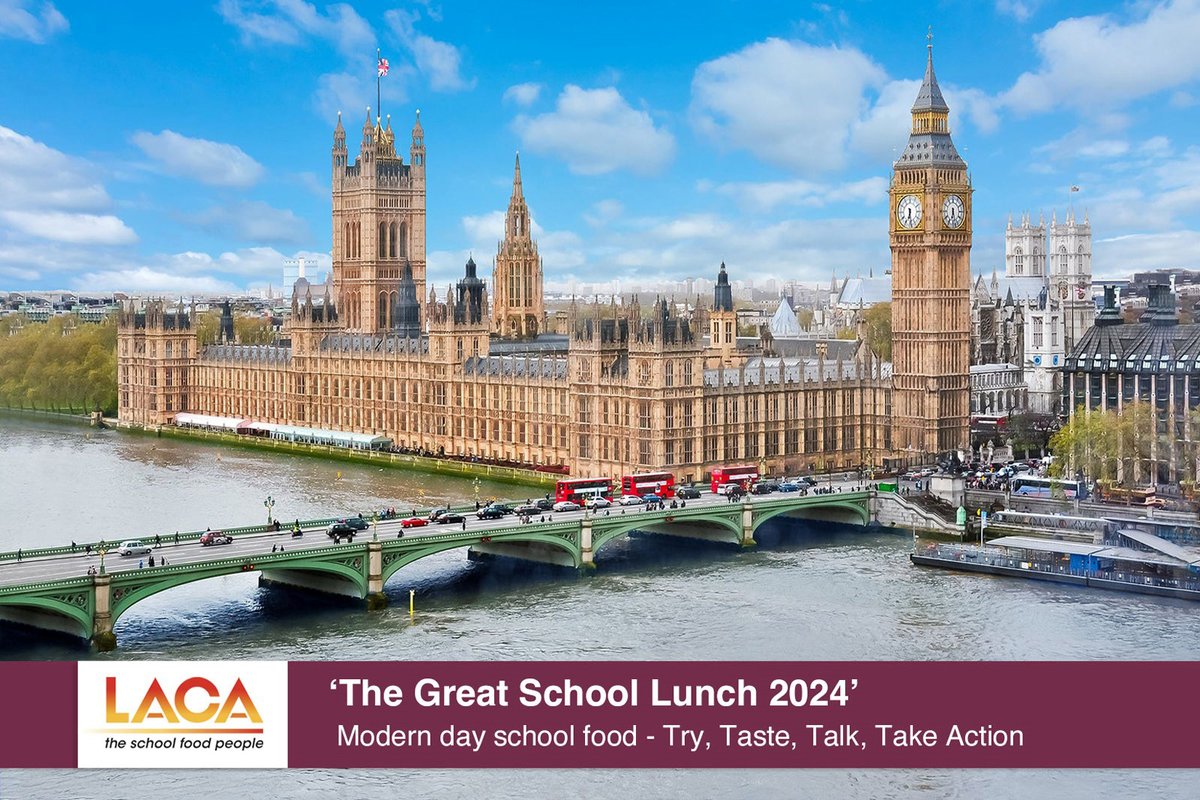 @LACA_UK will once again host a Parliamentary reception at the House of Commons on 18th April to showcase great school food and highlight the financial challenges the industry is facing. We are proud to be serving our great food at this reception. #SchoolFood #HealthyEating #LACA