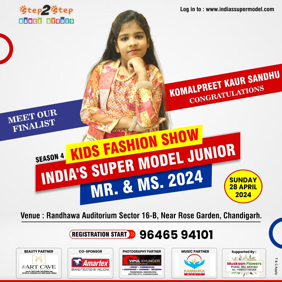 Welcome to the Grand Finale!
'Komalpreet Kaur Sandhu'

India's Super Model Junior Mr. & Ms. 2024 || Biggest Kids Fashion Show || Season 4 || Chandigarh.

 Register Now: 9646594101

#indiassupermodeljunior2024 #indiafashionshow2024 #Season4 #SuperModelJunior #Step2StepDanceStudio
