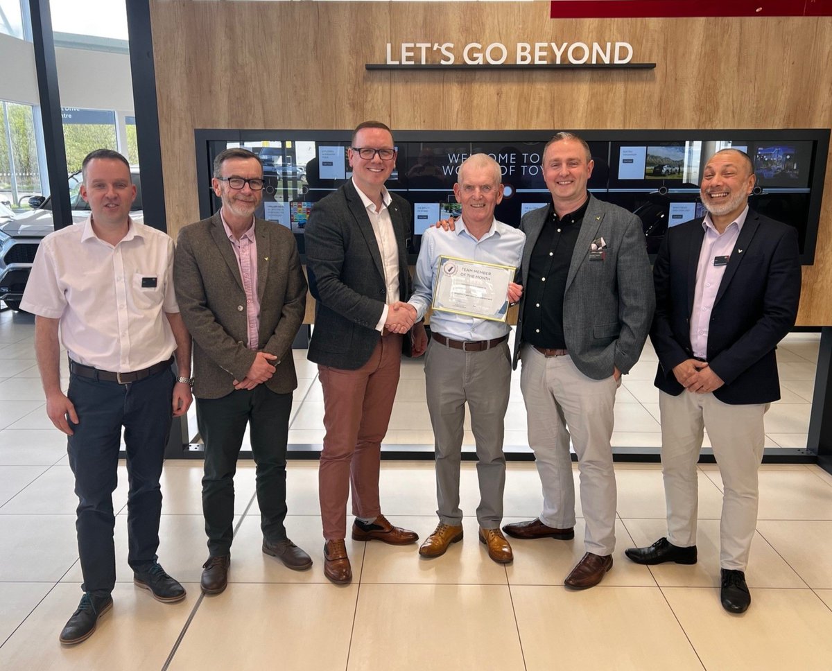 🌟 Congratulations, Tony Smith! 🎉 We're thrilled to see you honored with the Team Member of the Month award at Toyota Preston. Keep up the amazing work! 🙌 #TeamAppreciation #VantagePreston #WellDeserved'