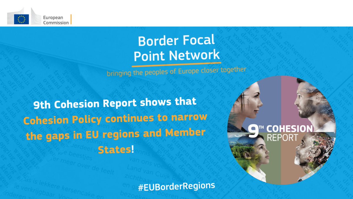 Explore the @EU_Commission's 9th #CohesionReport, which highlights how cohesion policy is helping to reduce disparities across the EU.  Discover the report here ➡️🔗futurium.ec.europa.eu/en/border-foca…  #EUBorderRegions