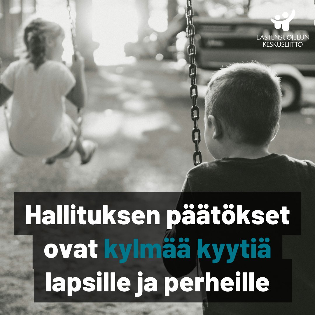 Hallituksen kehysriihi on kylmää kyytiä lapsille, nuorille ja perheille. Odotimme hallitukselta päätöksiä, joilla vahvistetaan lasten, nuorten ja perheiden hyvinvointia. Kehysriihen lopputulos on kuitenkin vaatimaton. 

Ketjussa huomioitamme. 👇

#kehysriihi #LapsenOikeudet