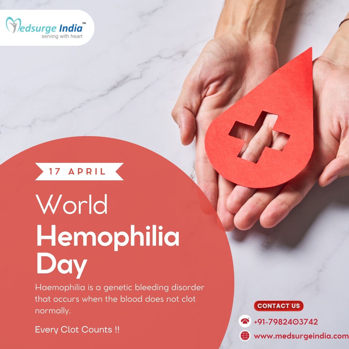 #Hemophilia is a clotting condition that causes the blood to clot slowly. Following an injury, #surgery, or tooth extraction, people with this syndrome experience persistent #bleeding or dribbling. Click - rb.gy/vnmrwx #WorldHaemophiliaDay #blooddisorder #bleeding