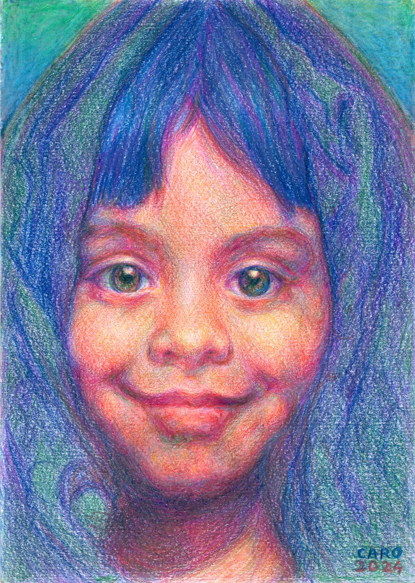 Child Portrait (color pencils) #artshare #childrenportraits #artlovers