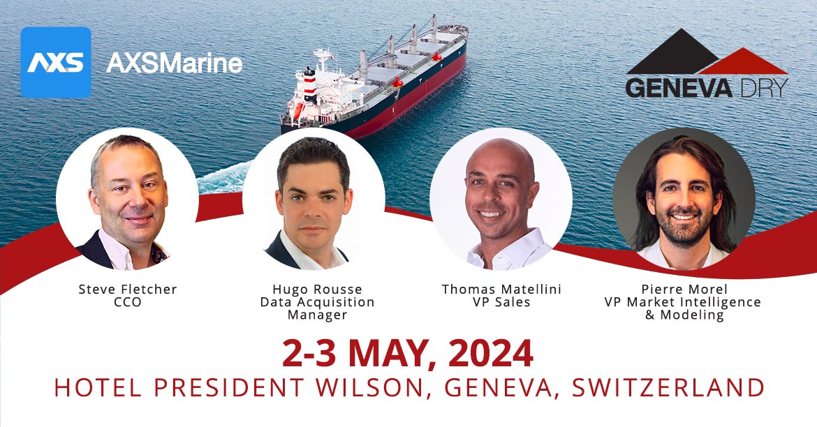 🤝Join Steve Fletcher, Hugo Rousse, Thomas Matellini, and Pierre Morel at the @GenevaDry Event, unveiling our solutions in Dry Bulk chartering. 
Get insights on how to optimize your #maritime operations.
💡 Save your spot here genevadry.com/book/

#drybulk #shippingindustry