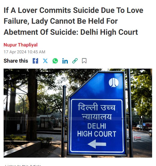 But if Lady commit suicide than ?

#Feminist world kill that man

#GenderBiasedLaws