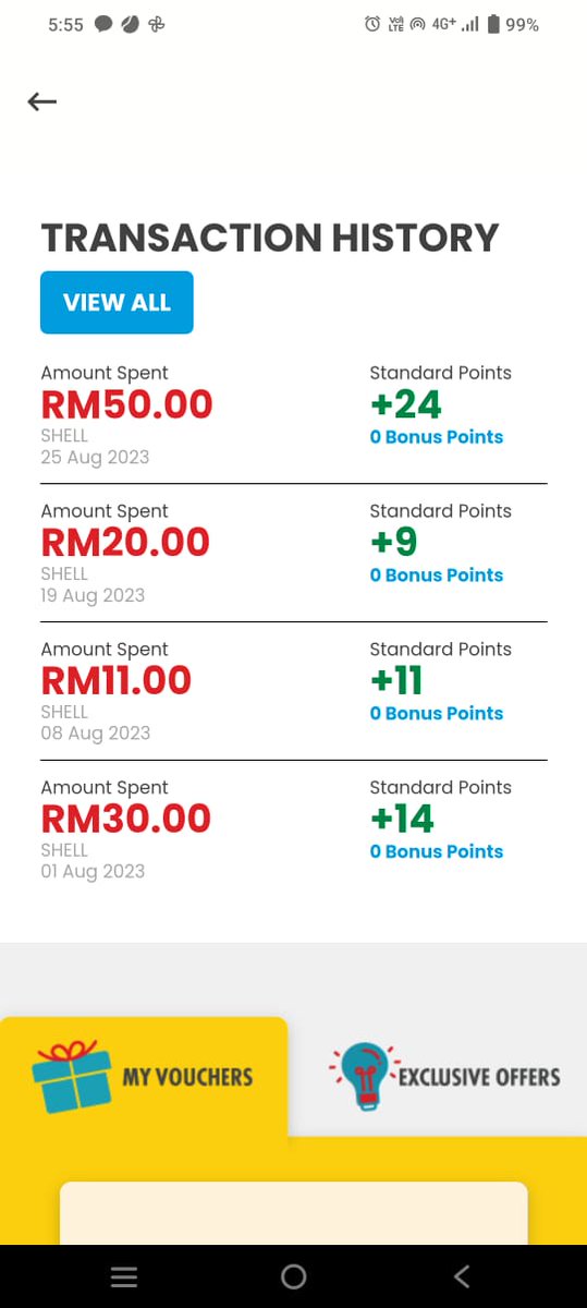 pojiepooh's tweet image. Tengok BonusLink aku punya details, tunjuk je QR code kat kaunter terus boleh collect points. Semak points yang terkumpul dan transaction history pon boleh. Cukup points bolehlah korang redeem points tuh, macam2 Shell App exclusive rewards boleh redeem!
#ShellApp #ShellMalaysia