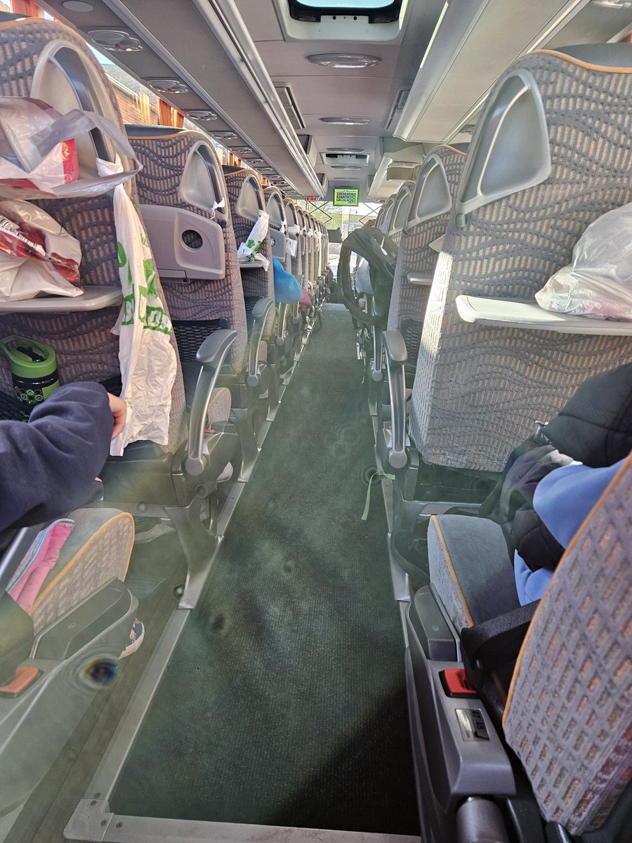 gainsparish's tweet photo. Traditional back of the bus photo! Ready for our day @MagnaScience and our residential @Peak_Venture The sun is shining and the children are all smiling! Off we go! #memorymakingmoments @the_laat https://t.co/sKE2OgMcqe