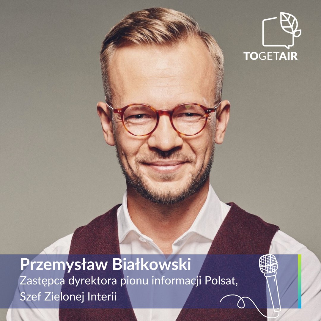 togetair's tweet photo. Poznajcie Przemysława Białkowskiego, jednego z kluczowych prowadzących na Szczycie Klimatycznym TOGETAIR 2024! 🎤
📍 Gdzie? Varso Place, ul. Chmielna 69/73, Warszawa
📅 Kiedy? 22-23 kwietnia

Przemysław Białkowski to doświadczony dziennikarz i prezenter, zastępca dyrektora pionu informacji Polsat i szef serwisu @ZielonaInteria, który przez dwa dni poprowadzi scenę CLIMATE CARE. Na tym jednak nie koniec!
🔹 22 kwietnia o godz. 15:20 na scenie FUTURE COOPERATION Przemysław będzie moderatorem panelu „Digitalizacja w służbie klimatu: jak zmieni się biznes i komunikacja w najbliższych latach? Rozwój sieci i cyberbezpieczeństwo”. 
🔹 23 kwietnia o godz. 11:55 na scenie CLIMATE CARE moderować będzie panel „Sustainable Construction Talks o istocie zrównoważonego budownictwa”.
🎫 Dołącz do nas, aby zainspirować się i zgłębić wiedzę na temat kluczowych wyzwań i rozwiązań dla naszej planety!

DARMOWE BILETY CZEKAJĄ NA: https://t.co/YwgbPp6chv

#TOGETAIR2024 #ClimateCare #FutureCooperation #SustainableConstruction #Warszawa