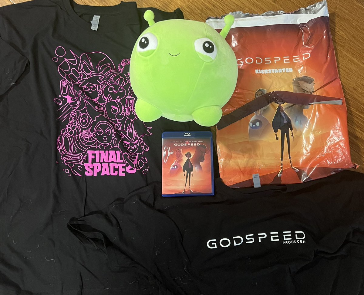 @OlanRogers #Godspeed #finalspace Made it to the land downunder. Amazing effort from you and the team. As a co producer of Godspeed I cannot be happy enough with how it turned out. All those hrs clearly paid off. Need more. Graphic novel next 🔥. Gunna be awesome. Thanks legend.