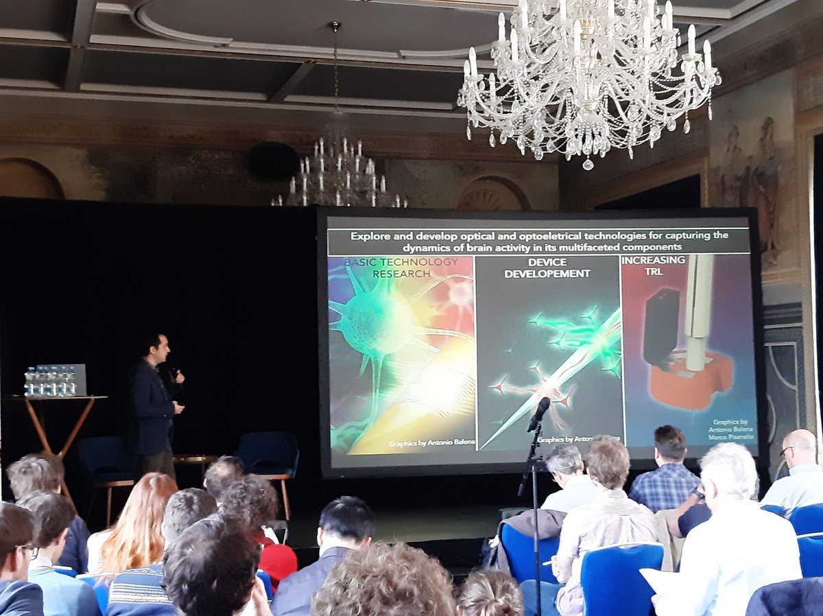 eu_nanobright's tweet photo. .@Ferruccio_PhC presented an invited talk: "Nanophotonics with tapered optical fibers: from optogenetics to plasmonics neural interfaces". Very interesting. @EUeic #Neurophotonics #Optogenetics https://t.co/rKONbdPTjo