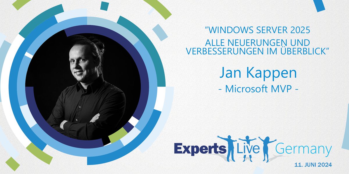 ExpertsLiveDE's tweet photo. Am 11. Juni findet die #ExpertsLiveDE in Erfurt statt, und wir haben einen großartigen Sprecher für dich: @JanKappen ! 🎤

Seine Session: “Windows Server 2025 - Alle Neuerungen und Verbesserungen im Überblick”

Tickets: https://t.co/8N4Q5xDzeJ 🎟️

#Windows #Server #WindowsServer https://t.co/ElvZeajvAY