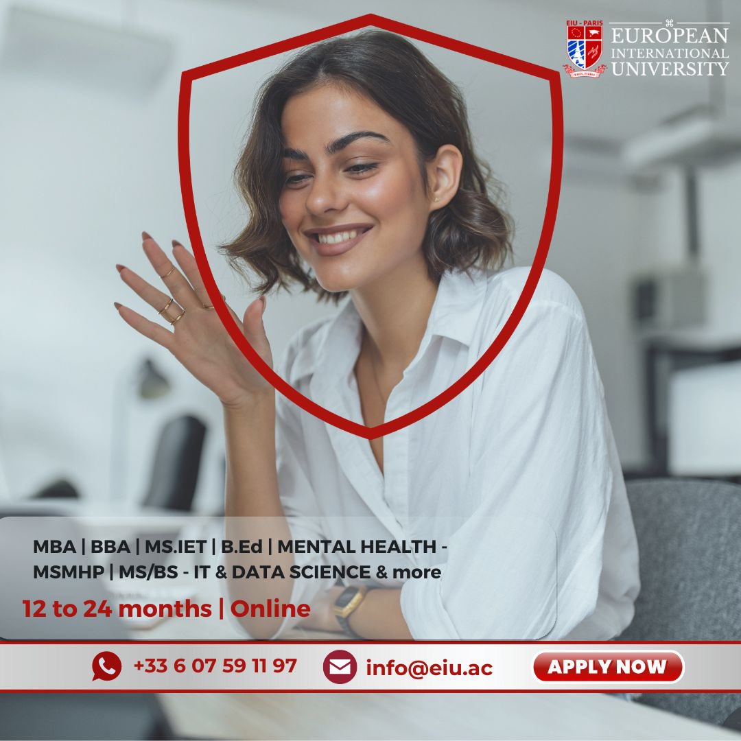 PARIS_EIU's tweet photo. Look no further than our esteemed university, where endless possibilities await you! 🏫💡

Apply today! For inquiries: info@eiu.ac

#mba #bba #mbainfinance #mentalhealth #psychology #technology #pgd #doctorate #diploma #degree #university #global #studyanytimeanywhere #eiuparis https://t.co/Sx3pL4nKKl