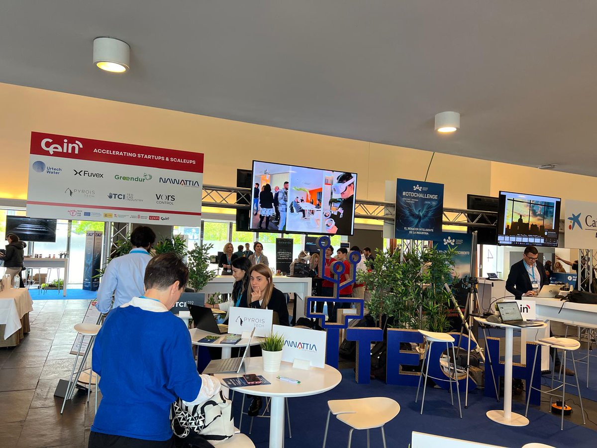 🚀¡COMIENZA #OTDCHALLENGE 2024! 🚀 

🤖 Pásate por <a href="/baluarte/">Baluarte</a> y conoce los últimos desarrollos tecnológicos de nuestras startups:
<a href="/tedcas/">TedCas</a> 
<a href="/Pyroistech_SL/">Pyroistech - Riding the light</a> 
<a href="/GREENDUR_tw/">GREENDUR</a> 
URTECH Water
<a href="/vorscontrol/">vorscontrol</a> 
<a href="/FUVEX/">FuVeX</a> 
<a href="/nawattiacomfort/">NAWATTIA</a> 
 
Participa en nuestro taller:
 🔶 Innova, diversifica y