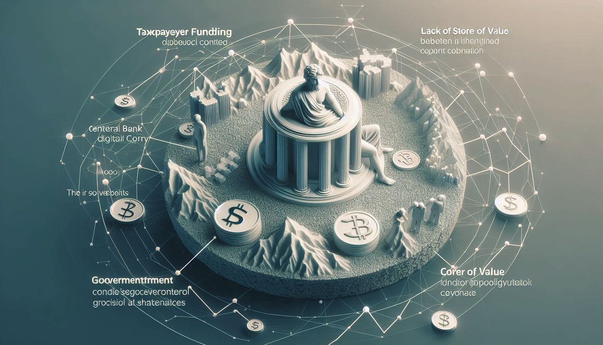 #CBDCs  are not just about taxpayer money or ease of use. The real question is value—will it preserve it? #DigitalCurrency should address this fundamental aspect of money. Plus, why not democratize control? #FinancialInnovation #PublicControl 🤔💡