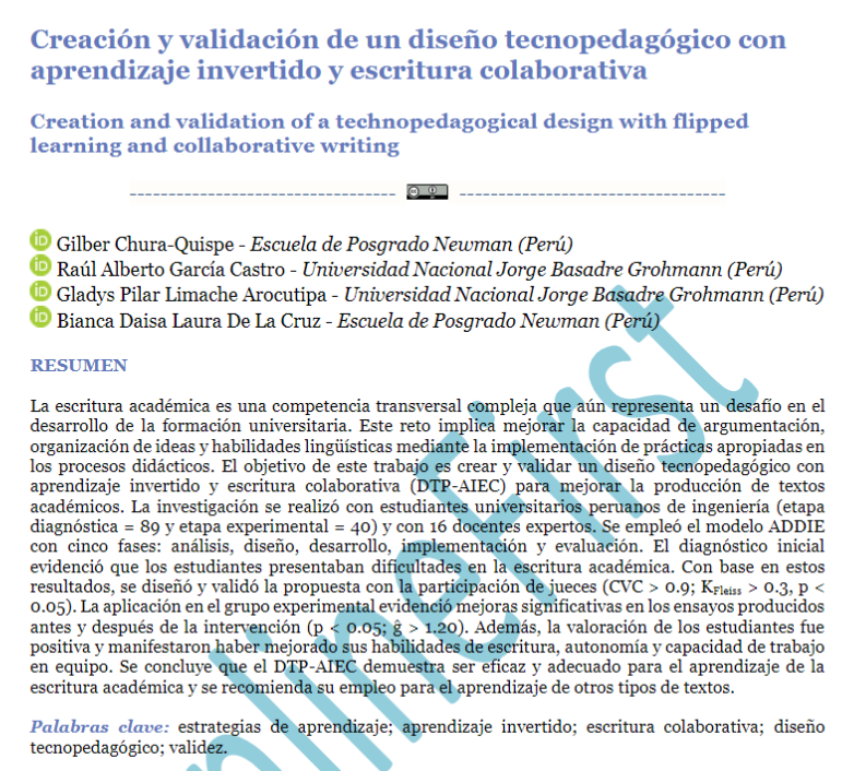 👉 Nuevo en OnlineFirst ‼ 🟠 El objetivo de este trabajo es crear y validar un diseño tecnopedagógico con aprendizaje invertido y escritura colaborativa para mejorar la producción de textos académicos. ▶revistas.uned.es/index.php/ried…