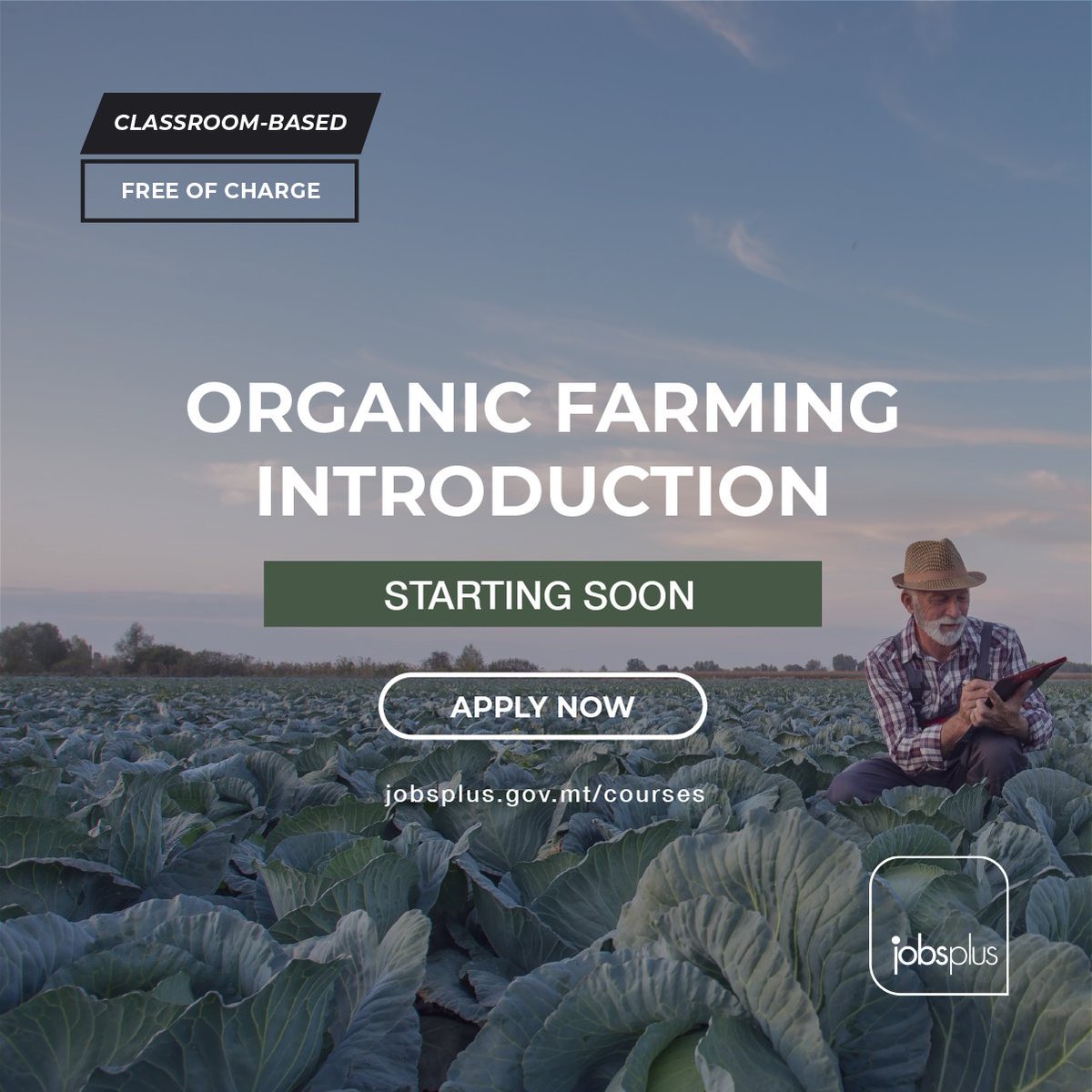 Discover #organic #farming in an immersive 14-hour #course❗️Course Starting Soon, Apply Online 👉 bit.ly/Jobsplus-Train…