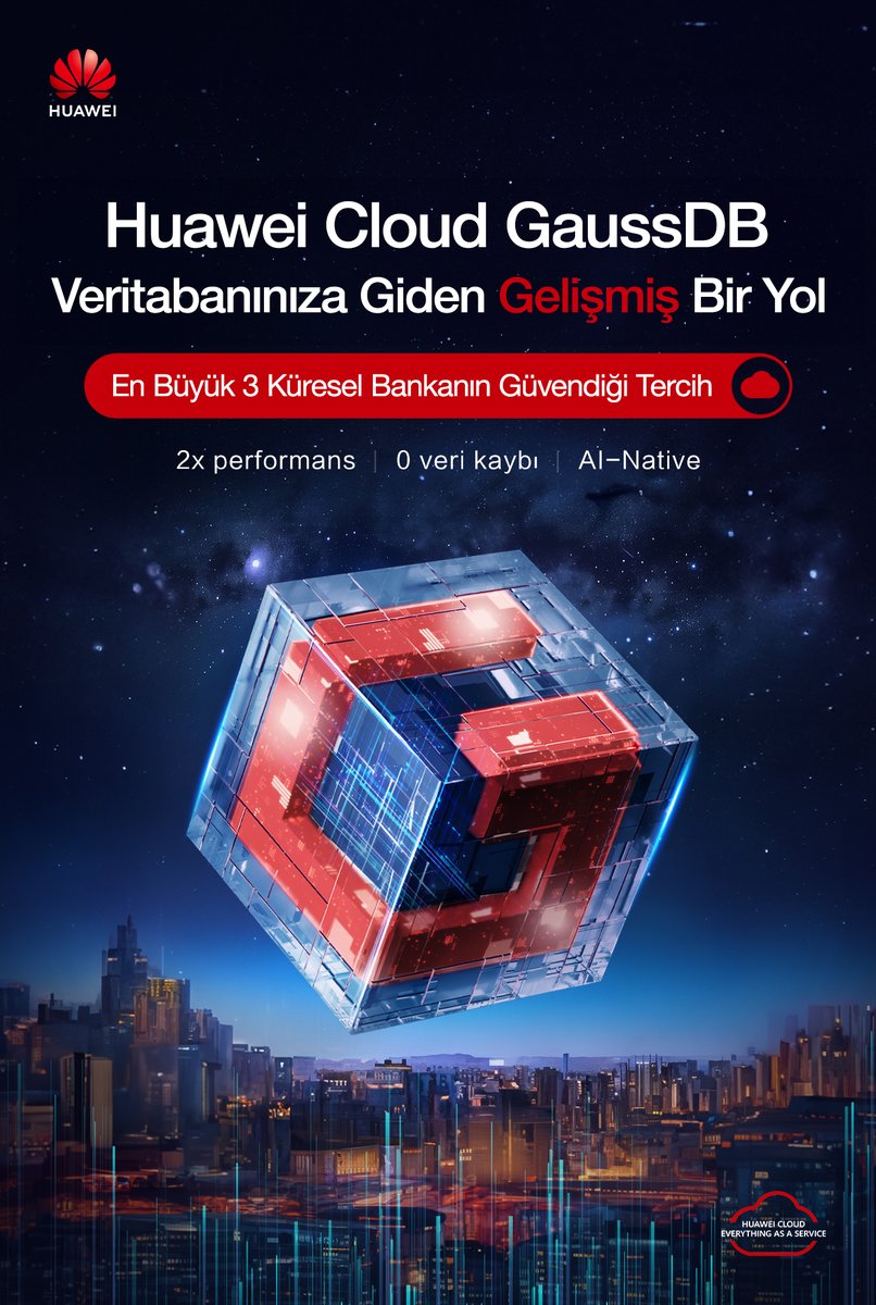 #Huawei Cloud Veritabanı Forumu’nda en yüksek performans için daha kullanılabilir, daha akıllı, ölçeklenebilir ve güvenli #HuaweiCloud  #GaussDB  ile tanışın.

📆 19 Nisan 2024
📍 İstanbul

Kayıt için👉 events03.huawei.com/m/2iMVrm