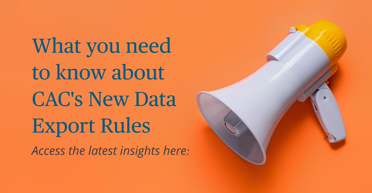 On 23 March 2024, the Cyberspace Administration of China (“CAC”) released the Regulation for Promoting and Administering Cross-border Data Flows.

James (Yu) Gong provides his expert insights in our latest article here: twobirds.com/en/insights/20…