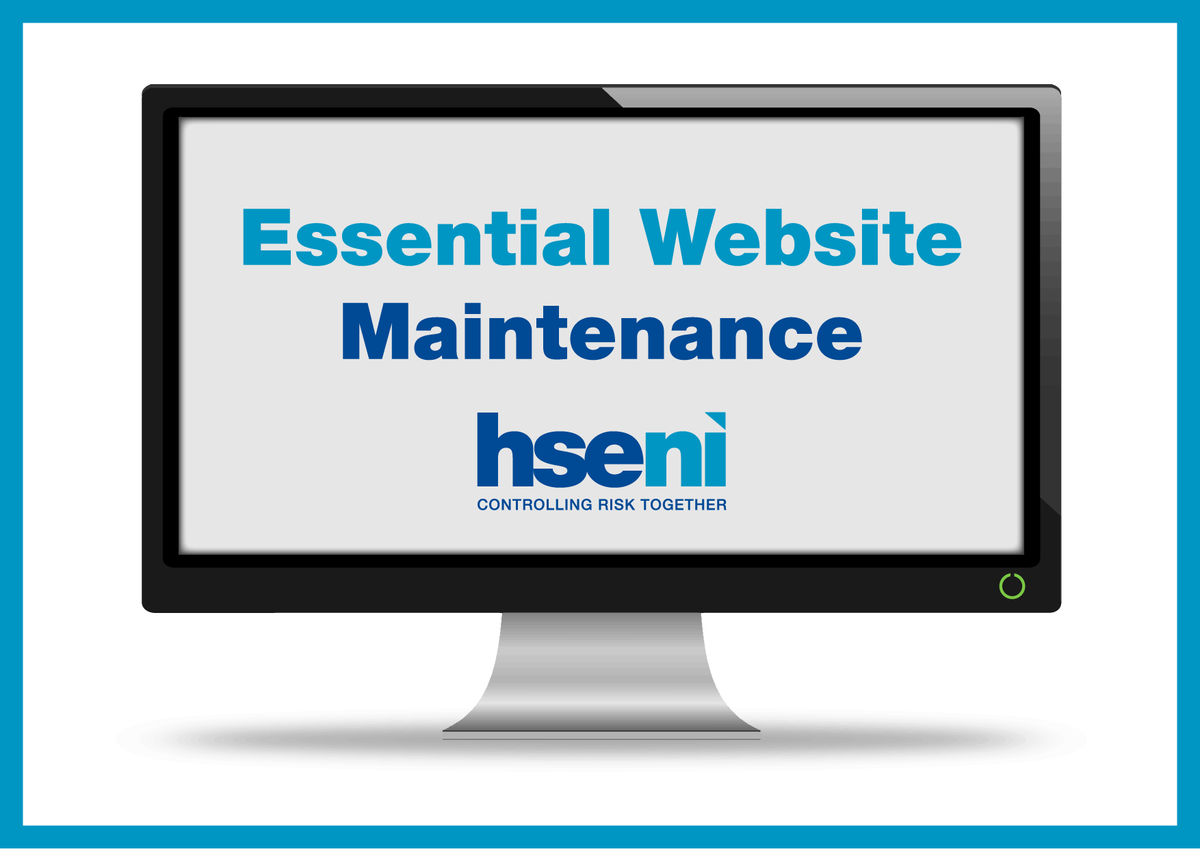 Notice There will be essential website maintenance being carried out on Sunday 28th April. This may cause intermittent disruption to the HSENI website and online form submission may not work. Maintenance will take place between 2pm and 6pm. We apologise for any inconvenience.
