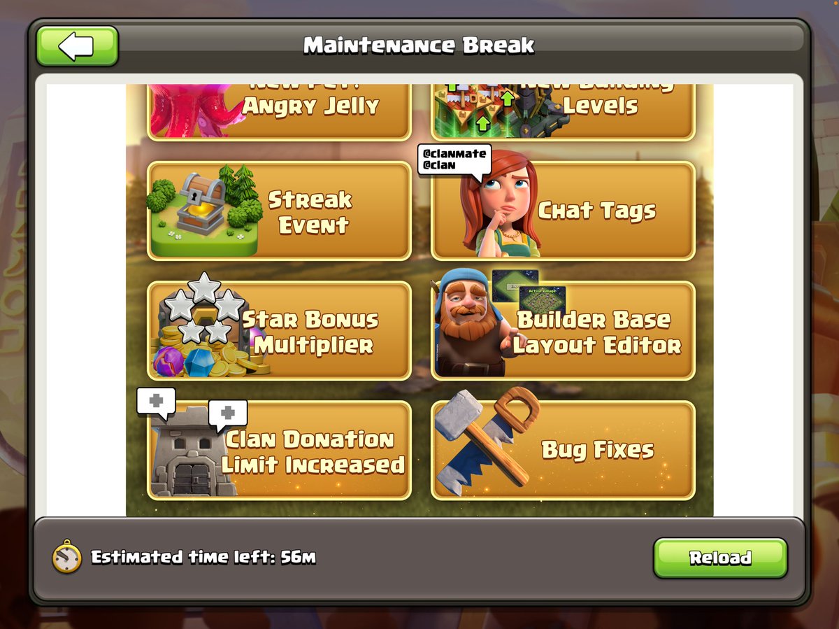 🏆 Now Update 🏆

❤️ More Loooot ❤️  

🎮 Event - Clash of Clans 🎮
#ClashOfClans #ClashOn #Mobile