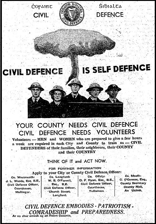 Back in 1961, Ireland's Civil Defence was preparing for the fall-out of a nuclear war. Thanks to @IrishNewspapers, originally from @WHExaminer