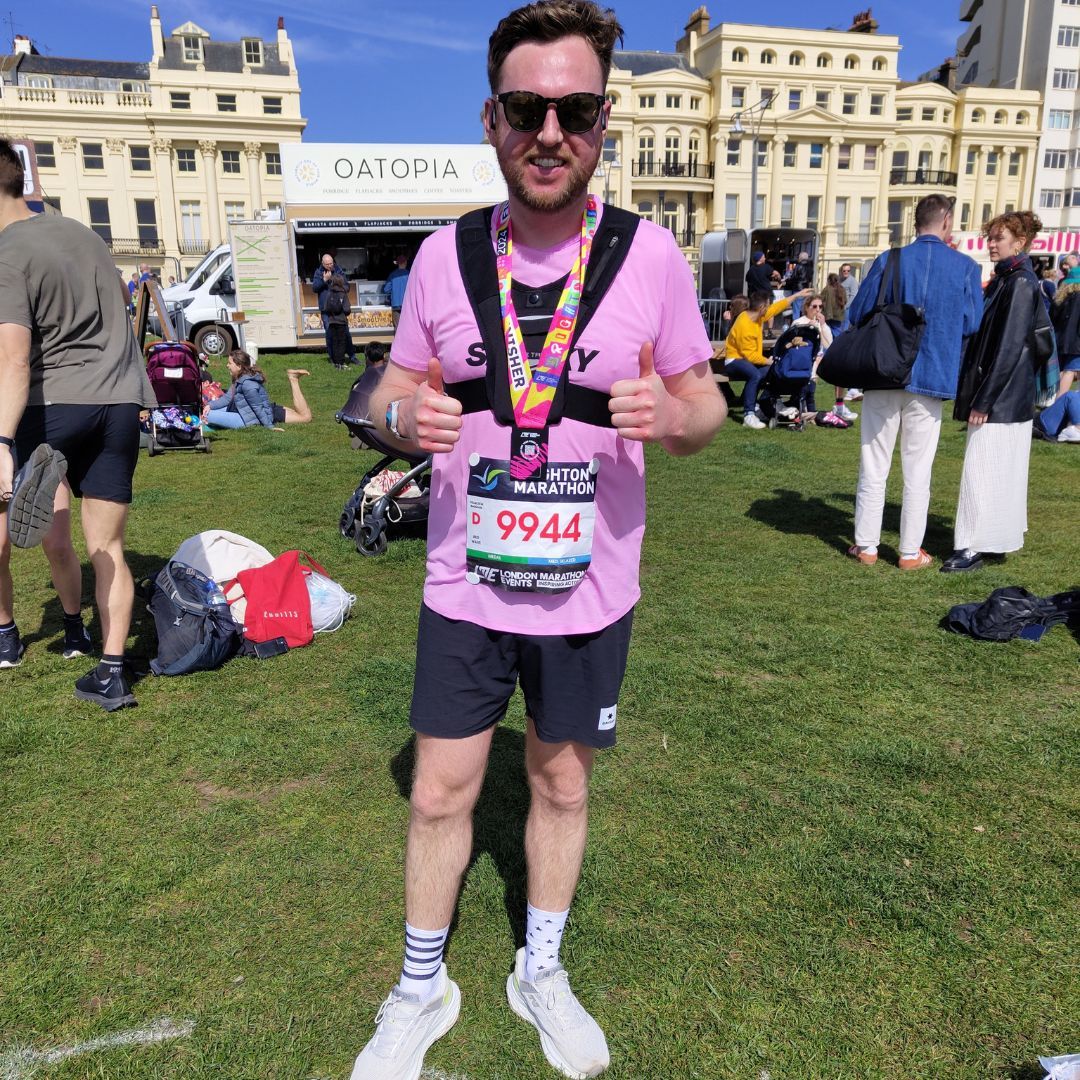 Liam ran @BrightonMarathn for BRACE earlier this month, raising more than £1000 for #dementia #research ❤️A big thank you Liam says: ‘Defeating dementia is a cause close to my heart as it has affected my own family. I am really pleased that the money raised will support BRACE.'