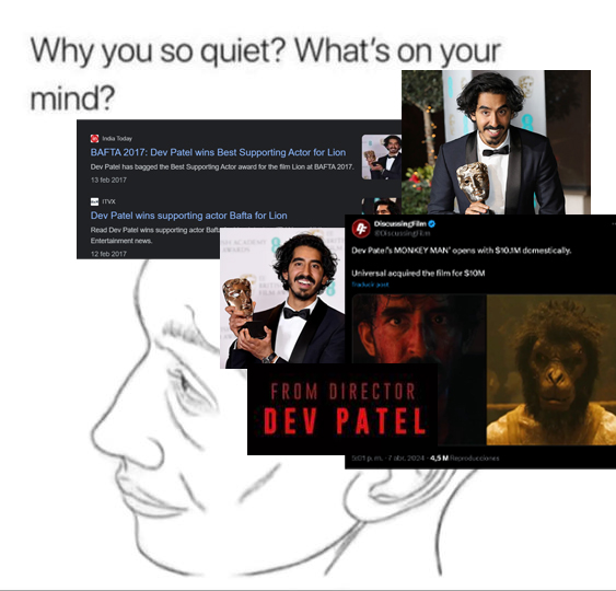 💭 thinking about director dev patel tweet media