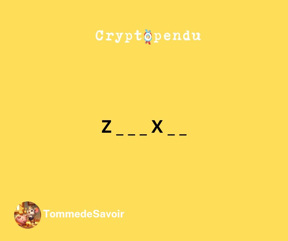0xTomme's tweet photo. Sauve le #CryptoPendu du jour ! 🪢
Indice : 🕵️♂️
💡 Poste une lettre ou la solution
➕ Follow @0xTomme
🔁 RT https://t.co/XLpNSP9Jde