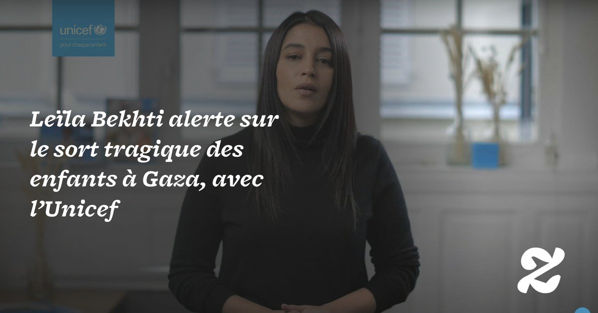 Leïla Bekhti alerte sur le sort tragique des enfants à Gaza, avec l’Unicef ➡️ l.madmoizelle.com/Yvo