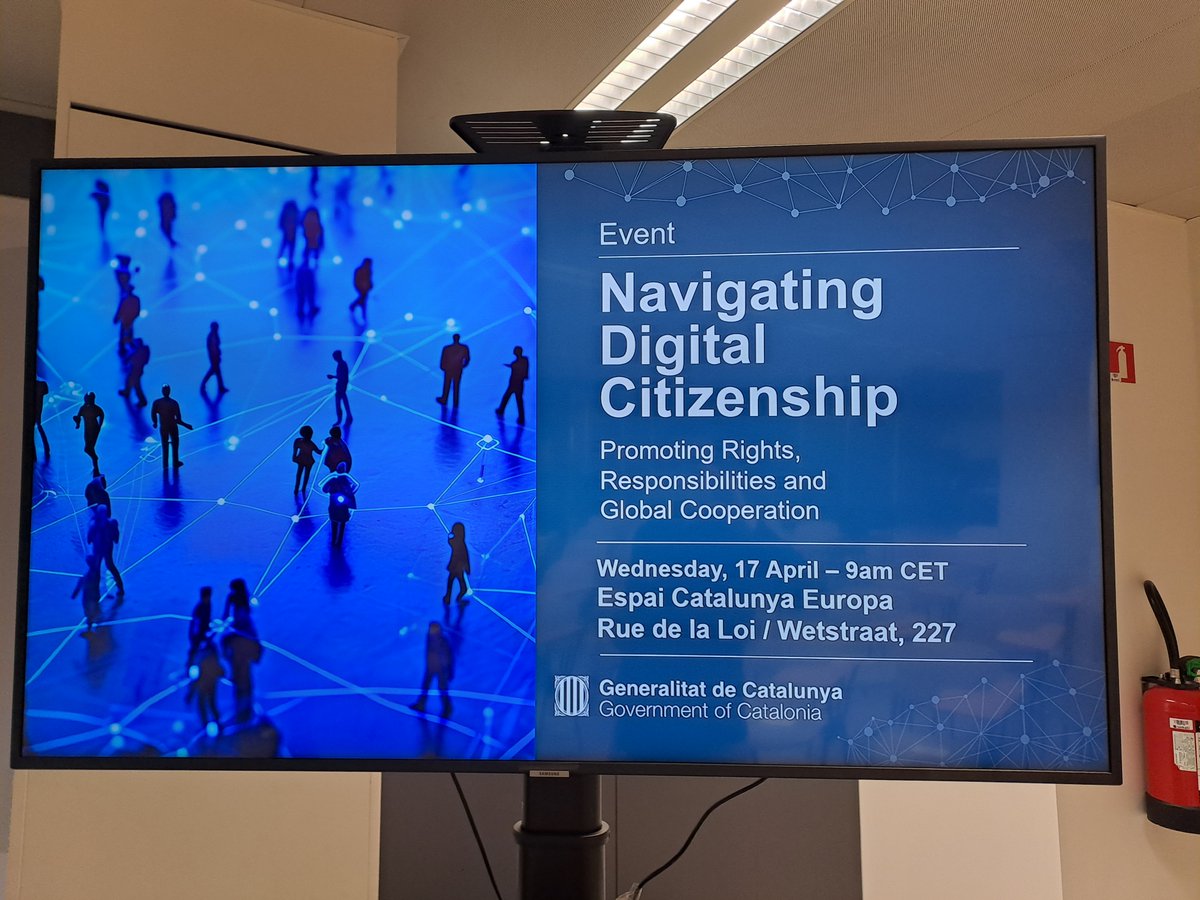 Today we are discussing digital rights at ALL DIGITAL member @gencat's event 'Navigating Digital Citizenship' in Brussels. Human rights don't stop applying online and need protection!