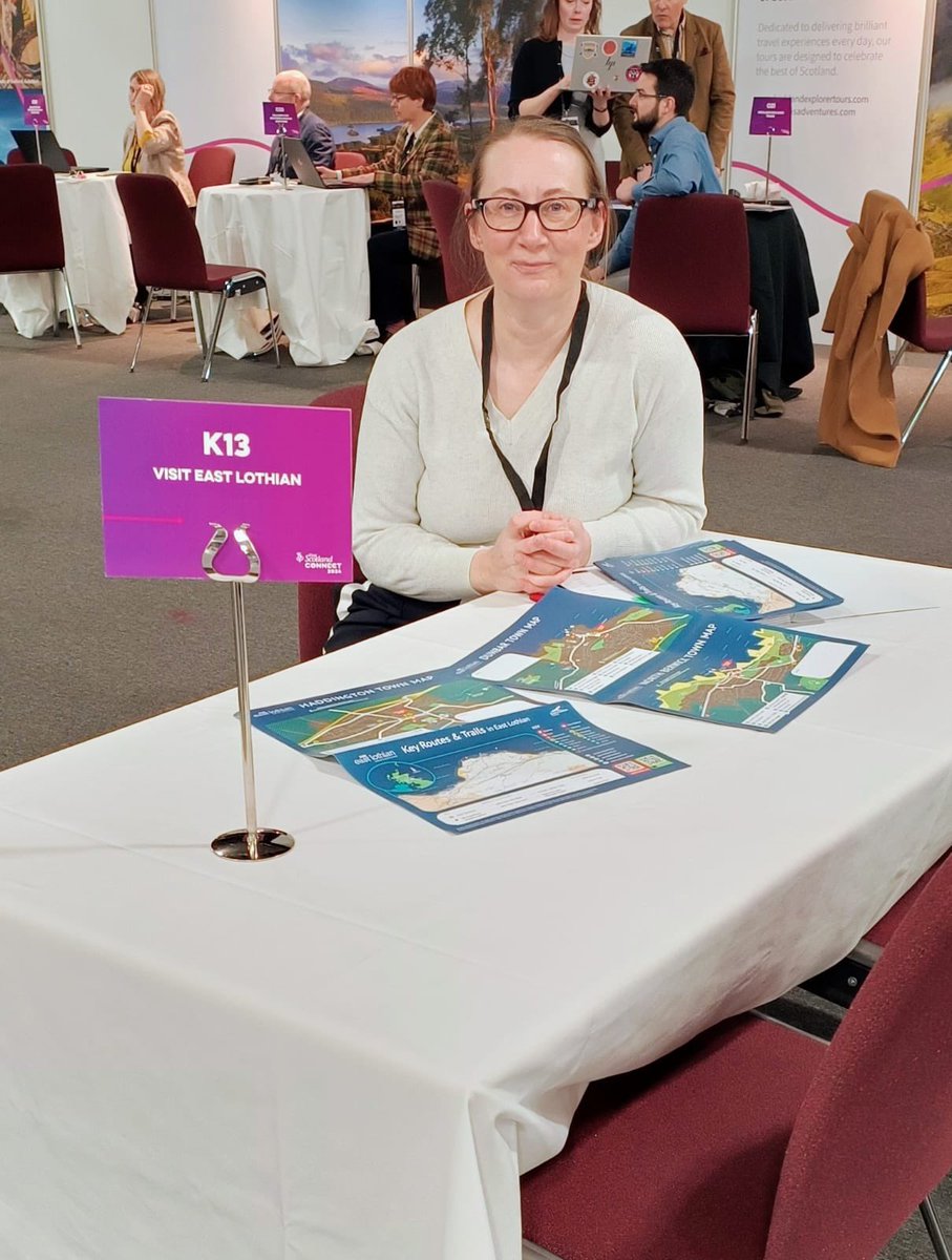 That’s @goeastlothian all set up and ready to welcome the travel trade at Visit Scotland Connect 2024. They’re  on K13. If you're at P&J Live today go and say hello. 👋 #VisitScotlandConnect #visiteastlothian