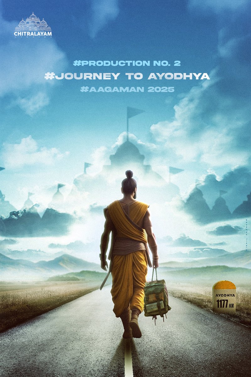 Journey towards the rise of Dharma 

 #Aagaman2025 

  Wishing you a blessed and prosperous Shri Rama Navami once more!  
#JourneytoAyodhya 

#ProdutionNo2 #TFCMedia
