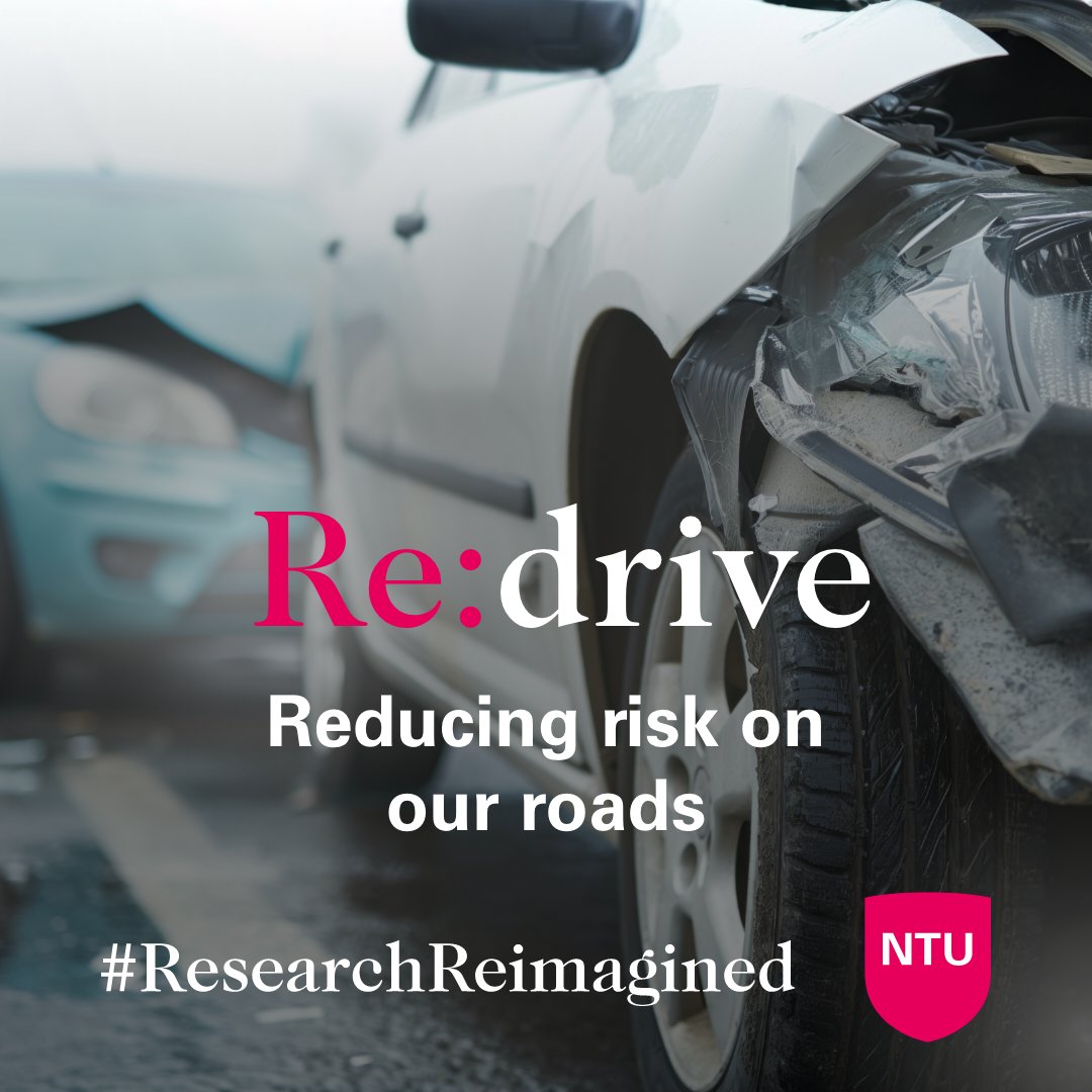 🚗A third of road fatalities involve someone who is driving for work. NTU research led by @CrundallProf is helping organisations to reduce collisions while their employees are driving for work. Learn more 👉 ntu.ac.uk/redrive #RoadSafety #NTUResearch