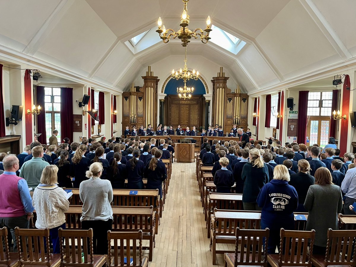 It’s great to welcome everyone back to school this morning and we start the Summer Term by meeting together in Chapel #cargilfieldconnected