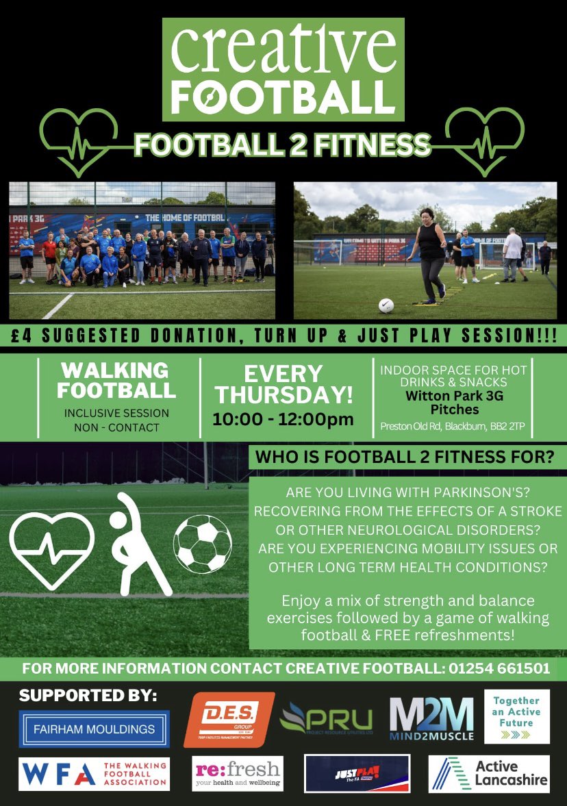 REMINDER: We’re leaving the soccerdome as we return to the home of football @ Witton 3G every Thursday 10am-12pm! The session will run at this venue until October! Nothing changes, just the venue!