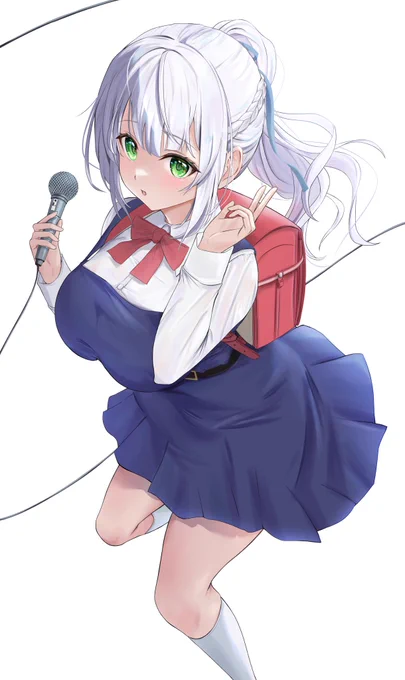 「ど どうかな」#白銀ノエル #ノエラート #イラスト 