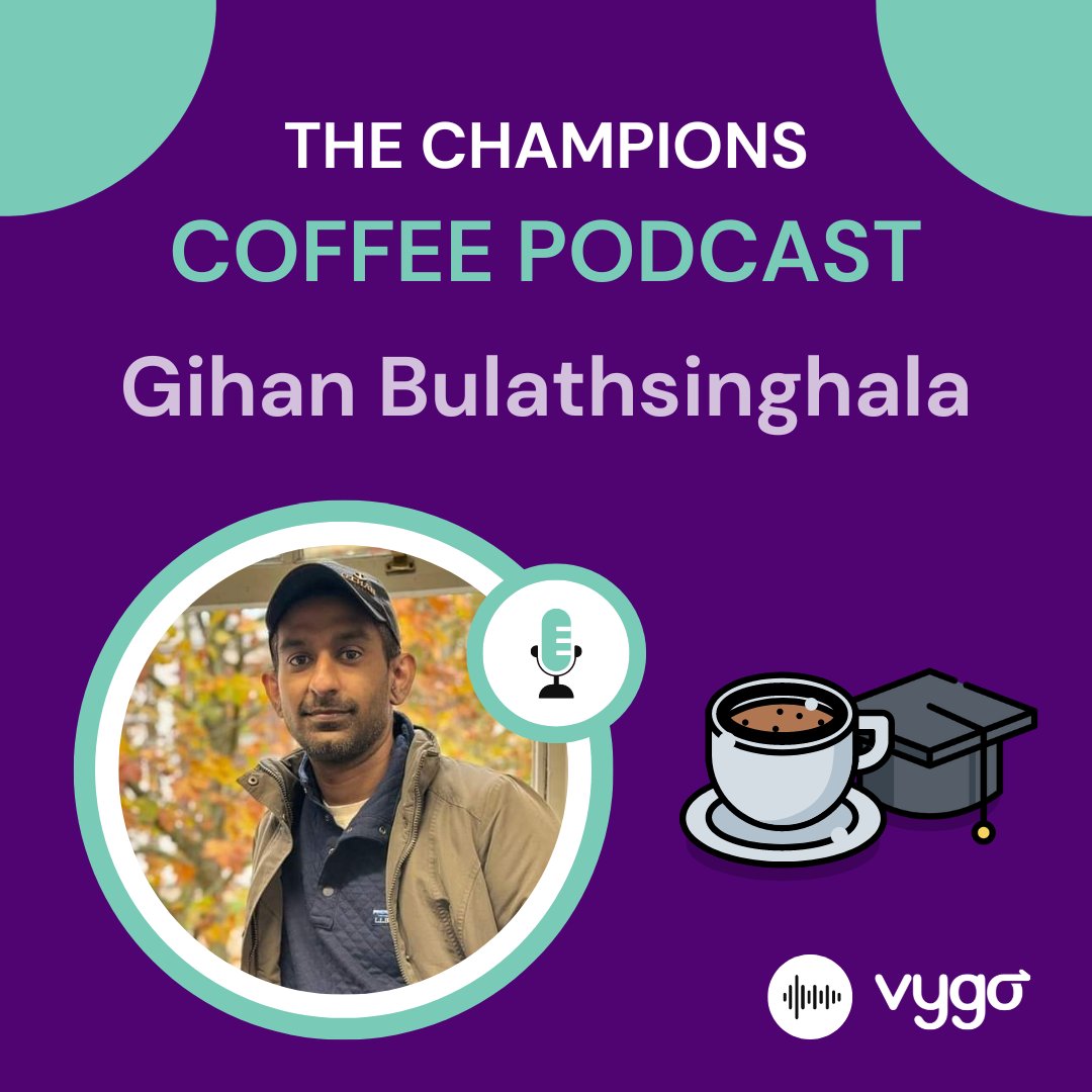 In this episode of the Champions Coffee Podcast Student Edition, Chris Baker-Brown sits down with Gihan Bulathsinghala from the University of Greenwich. 

Listen on Spotify: spoti.fi/4atctEt

#vygo #edtech #podcast #studentsupport
