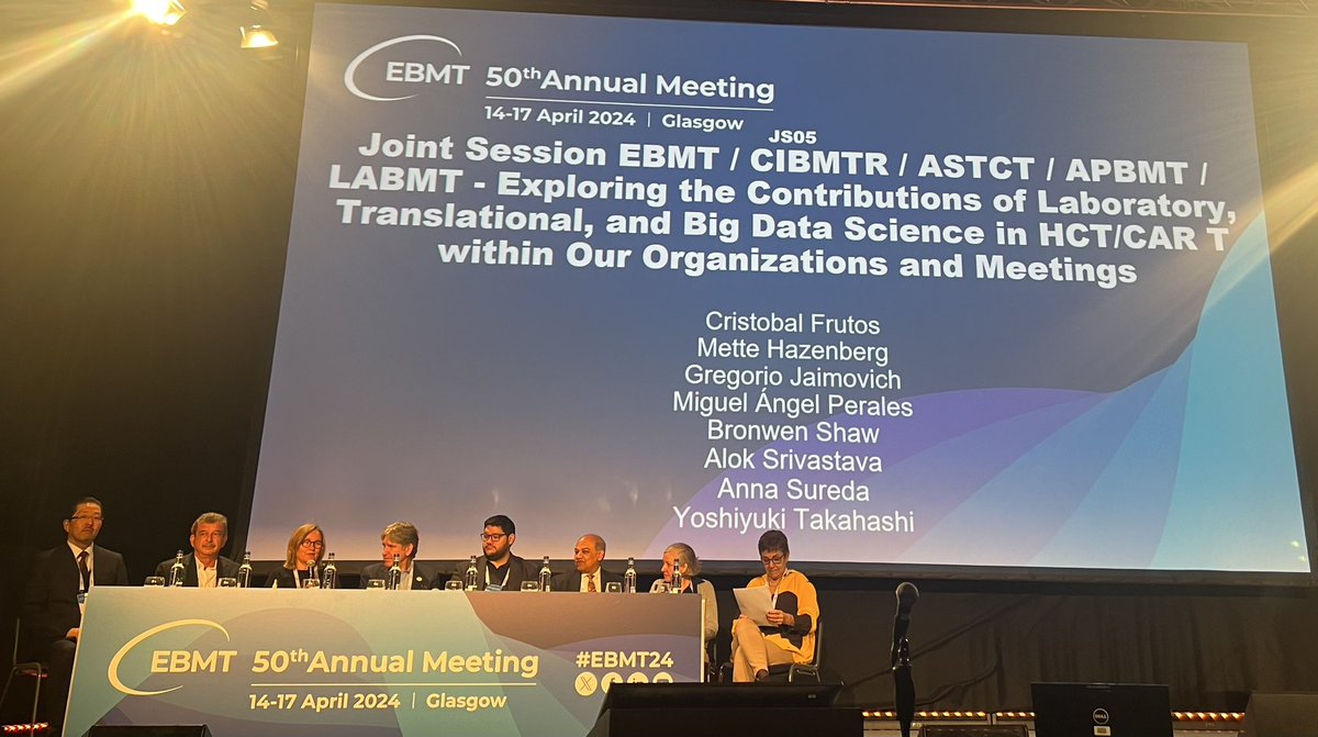 #EBMT24 50th anniversary🎂what a way to celebrate ❤️Have a time to get together to show what each society is doing & exploring the contributions of our organizations/meetings!We need to know who we are to build strong partnerships!Bravo🎉 @TheEBMT @ASTCT @LABMT2 @APBMT @CIBMTR 🔝